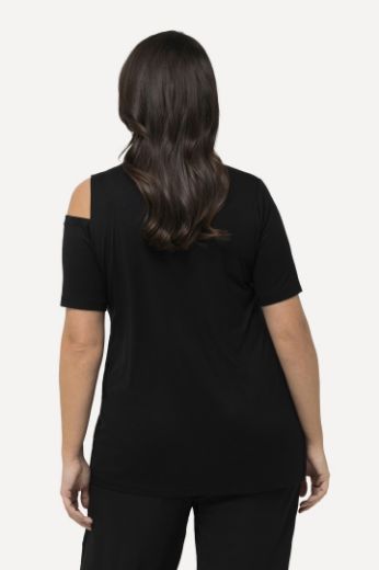 Plus size veliki brojevi Majica s otvorima i ukrasnim dodacima za punije