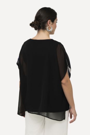 Plus size veliki brojevi Bluza elegantna s printom cvijeća i pruga za punije