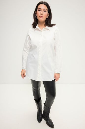 Plus size veliki brojevi Bluza s ukrasnim dodacima dugih rukava za punije