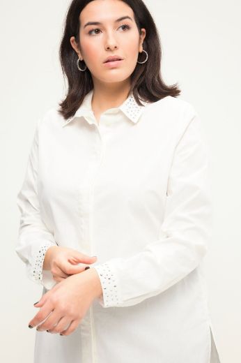 Plus size veliki brojevi Bluza s ukrasnim dodacima dugih rukava za punije