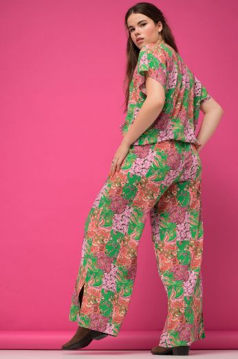 Plus size veliki brojevi Halče s printom šireg kroja nogavica za punije