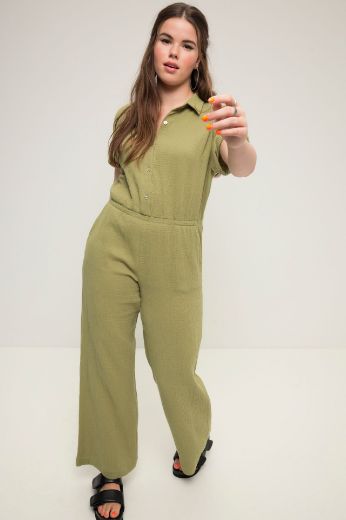 Plus size veliki brojevi Kombinezon kratkih rukava za punije