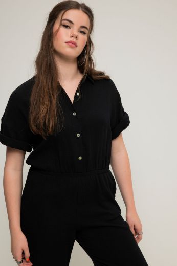 Plus size veliki brojevi Kombinezon kratkih rukava za punije