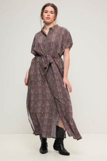 Plus size veliki brojevi Haljina maxi na vezanje za punije