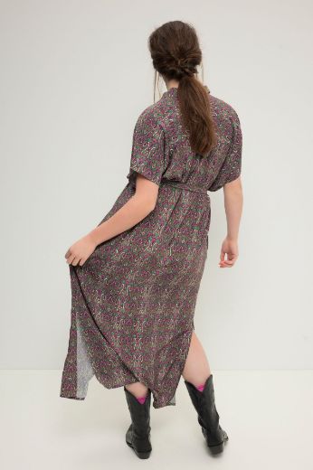 Plus size veliki brojevi Haljina maxi na vezanje za punije