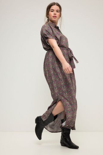 Plus size veliki brojevi Haljina maxi na vezanje za punije