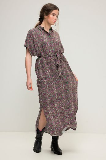 Plus size veliki brojevi Haljina maxi na vezanje za punije