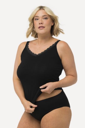 Plus size veliki brojevi Potkošulja s dodatkom čipke za punije
