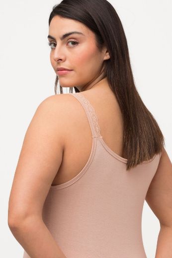 Plus size veliki brojevi Potkošulja s dodatkom čipke za punije