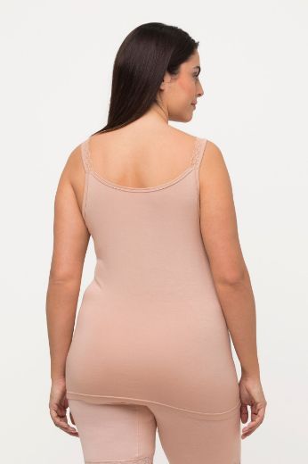Plus size veliki brojevi Potkošulja s dodatkom čipke za punije