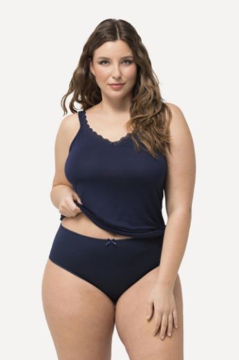 Plus size veliki brojevi Potkošulja s dodatkom čipke za punije