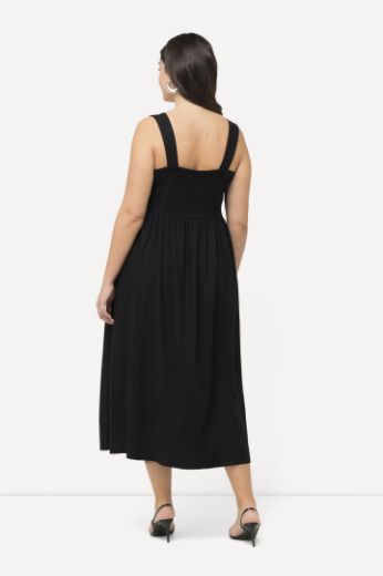 Plus size veliki brojevi Haljina Midi s naramenicama za punije