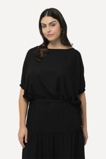 Plus size veliki brojevi Bluza kraći model na vezanje za punije