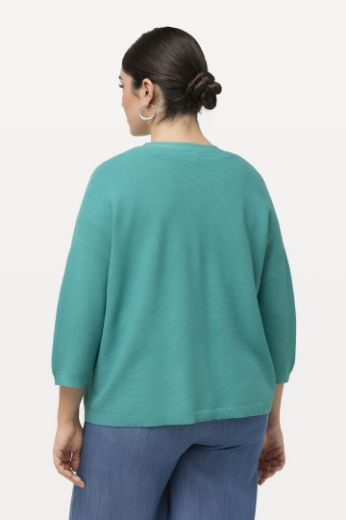 Plus size veliki brojevi Kardigan kraćeg kroja s 3/4 rukavima za punije