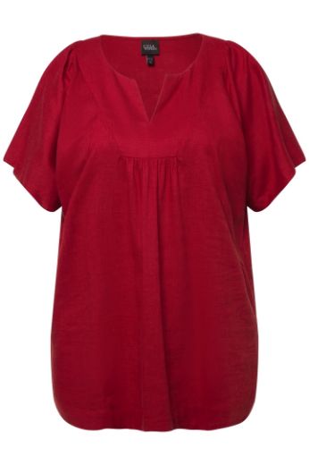 Plus size veliki brojevi Bluza kratkih rukava V izreza za punije