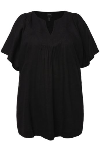 Plus size veliki brojevi Bluza kratkih rukava V izreza za punije