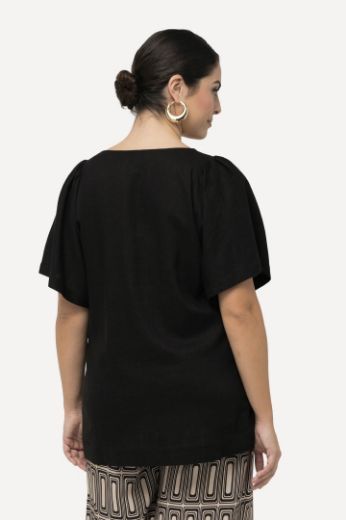 Plus size veliki brojevi Bluza kratkih rukava V izreza za punije