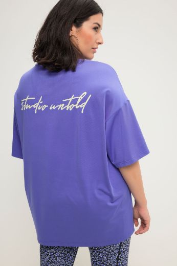 Plus size veliki brojevi Majica šireg kroja s natpisom na leđima za punije