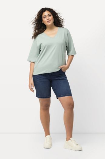 Plus size veliki brojevi Hlače bermude od trapera za punije