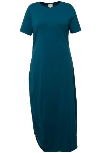 Plus size veliki brojevi Haljina maxi kratkih rukava za punije