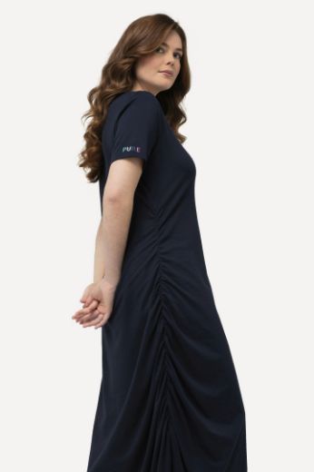 Plus size veliki brojevi Haljina maxi kratkih rukava za punije