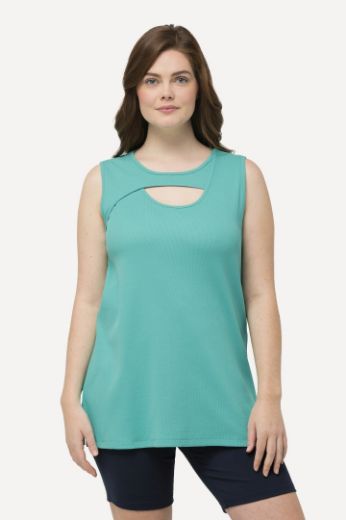 Plus size veliki brojevi Majica bez rukava s otvorom za punije