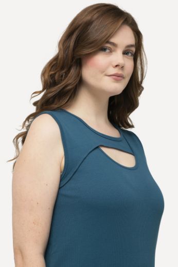 Plus size veliki brojevi Majica bez rukava s otvorom za punije