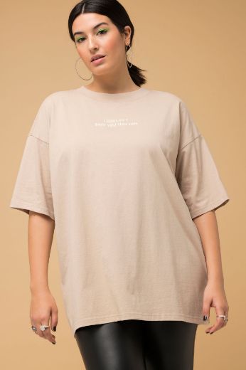Plus size veliki brojevi Majica s natpisom za punije