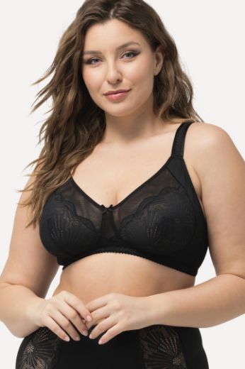 Plus size veliki brojevi Grudnjak bez žice s dekorativnom čipkom za punije