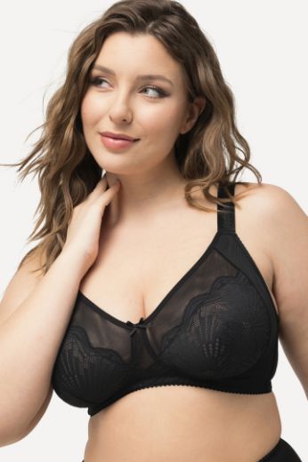 Plus size veliki brojevi Grudnjak bez žice s dekorativnom čipkom za punije