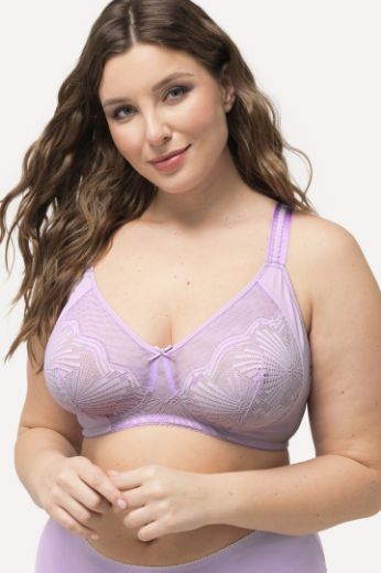Plus size veliki brojevi Grudnjak bez žice s dekorativnom čipkom za punije
