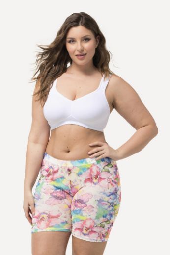 Plus size veliki brojevi Hlače biciklističke cvjetnog printa za punije