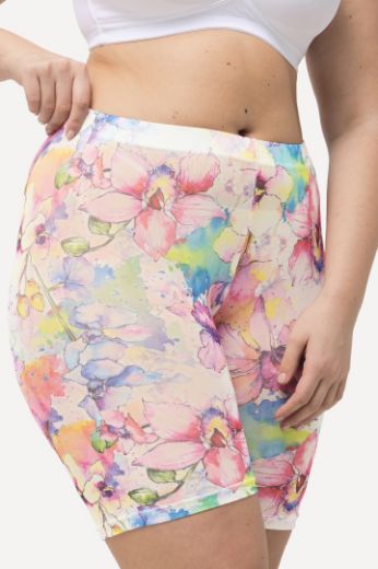 Plus size veliki brojevi Hlače biciklističke cvjetnog printa za punije