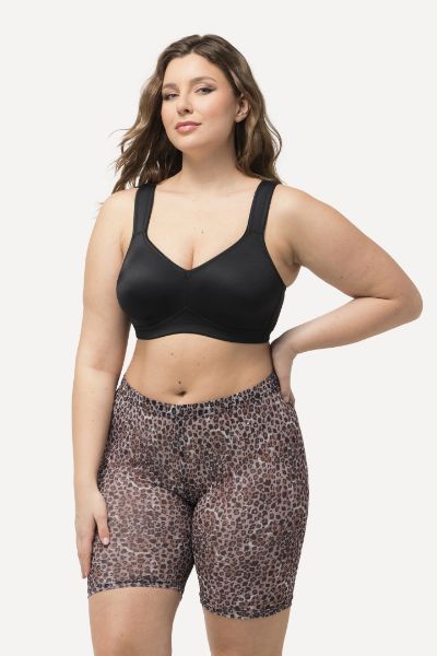Veliki brojevi Hlače biciklističke motiv leoparda moda za punije