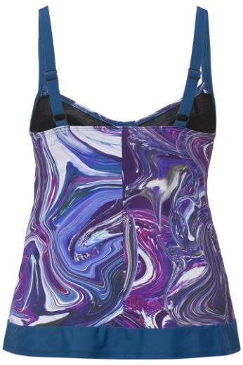 Plus size veliki brojevi Kupaći kostim Tankini s motivom mramora za punije