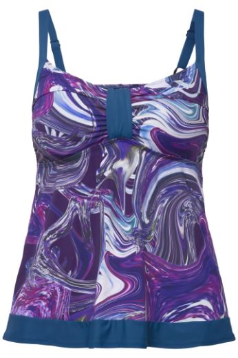 Plus size veliki brojevi Kupaći kostim Tankini s motivom mramora za punije