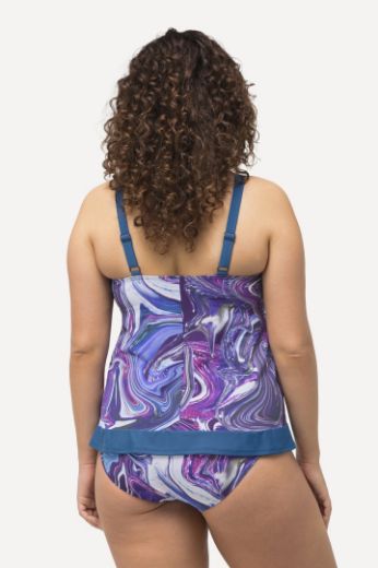Plus size veliki brojevi Kupaći kostim Tankini s motivom mramora za punije