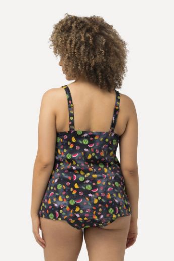 Plus size veliki brojevi Kupaći kostim Tankini s volanima i printom voća za punije