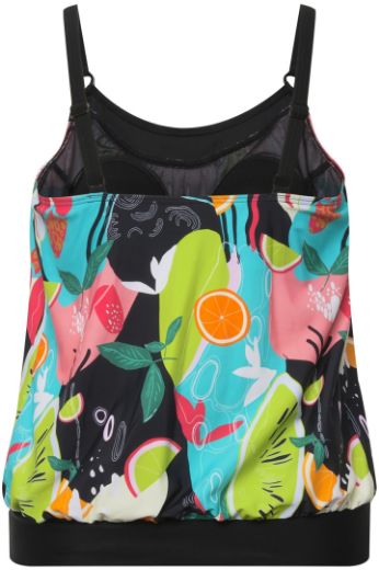 Plus size veliki brojevi Kupaći kostim Tankini s voćnim printom za punije