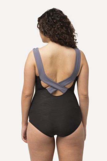 Plus size veliki brojevi Kupaći kostim jednodijelni V izreza za punije