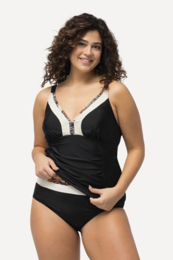 Plus size veliki brojevi Kupaći kostim Tankini V izreza za punije