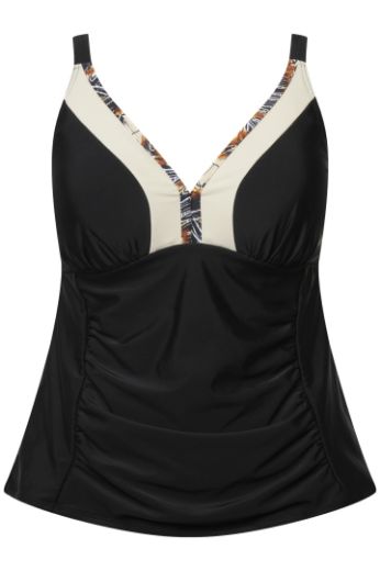 Plus size veliki brojevi Kupaći kostim Tankini V izreza za punije