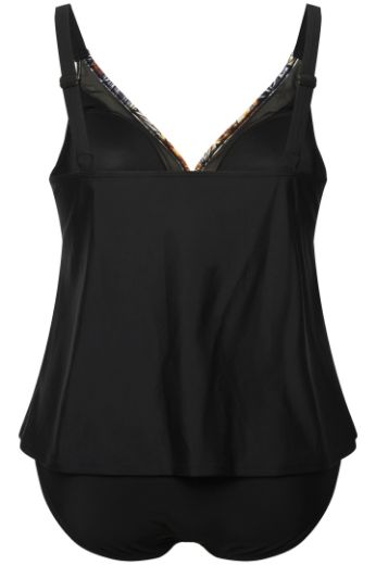 Plus size veliki brojevi Kupaći kostim Tankini V izreza za punije