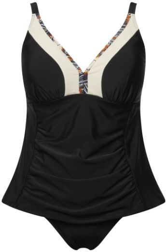 Plus size veliki brojevi Kupaći kostim Tankini V izreza za punije