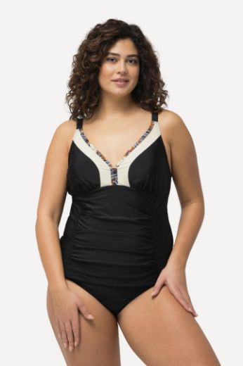 Plus size veliki brojevi Kupaći kostim Tankini V izreza za punije