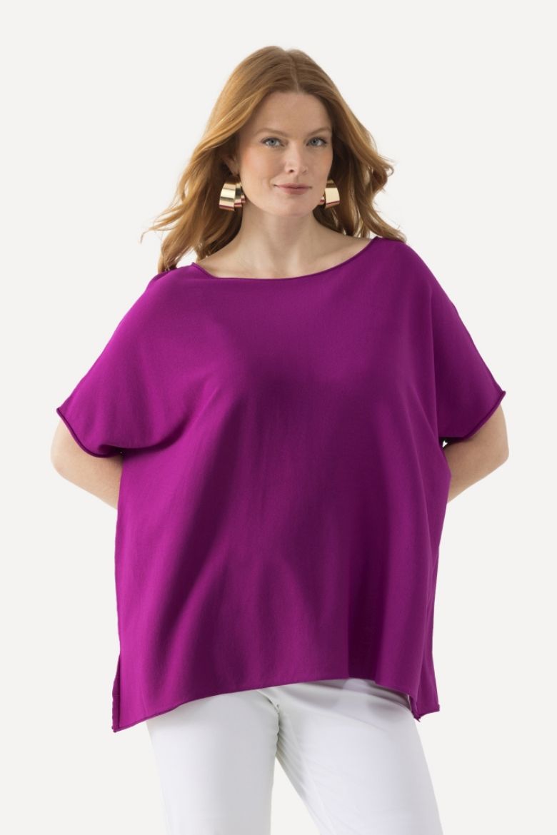 Plus size veliki brojevi Pulover sa spuštenim rukavima za punije