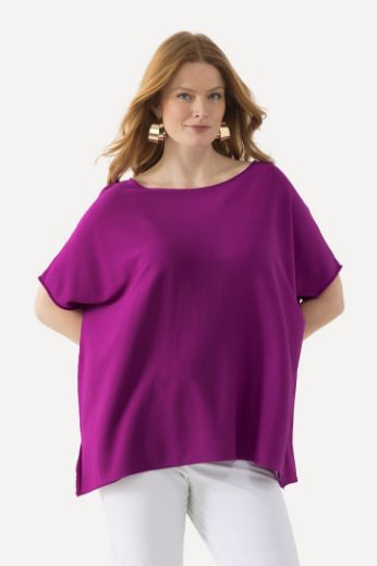 Plus size veliki brojevi Pulover sa spuštenim rukavima za punije