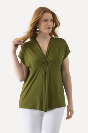 Plus size veliki brojevi Majica Slinky spuštenih rukava za punije