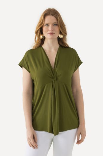 Plus size veliki brojevi Majica Slinky spuštenih rukava za punije