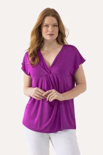 Plus size veliki brojevi Majica Slinky spuštenih rukava za punije